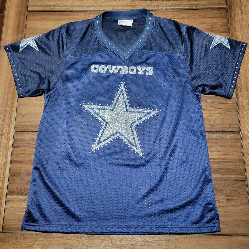 Dallas Cowboy Glitter Jersey #88 Bryant Teamwork Athletic Apparel - Size Medium